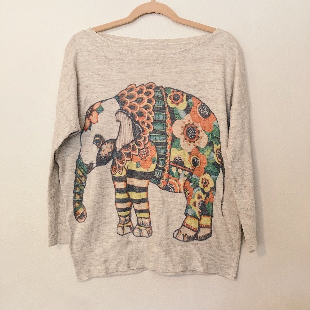 Vintage Elephant sweater, Large